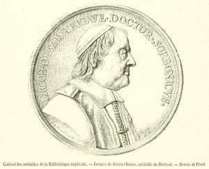 Münzkabinett der Kaiserlichen Bibliothek, Jacques de Sainte-Beuve, Medaille von Bertinet (Gravur)