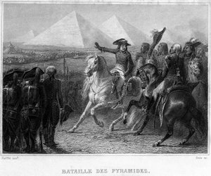 Ägyptische Expedition (1798-1801): Schlacht der Pyramiden (1798) - in „Revolution francaise“ von Thiers