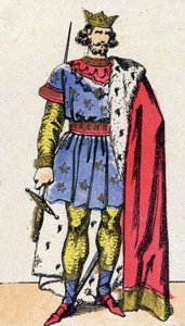 Kapetingische Dynastie: Porträt von Ludwig VIII. dem Löwen, König der Franken von French School