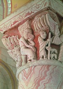 Kapitel aus dem Chor, das Babilonia Deserta darstellt (Kalkstein)