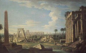 Capriccio mit ägyptischen Ruinen