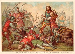 Gefangennahme von Johann II. von Frankreich in der Schlacht bei Poitiers