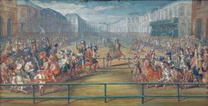 Karussell der Amazonen im Jahr 1682