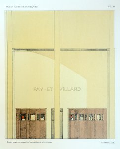 Keramik-Showroom, Platte 20, Illustration aus Devantures de Boutiques von Louis-Pierre Sezille, Paris, 1927 von French School