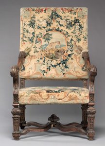 Stuhl, Hersteller Savonnerie-Manufaktur, vor 1717