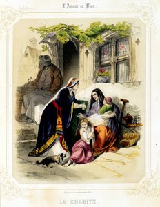 Nächstenliebe. In Liebe zum Guten von Sauvageot, zweite Hälfte des 19. Jahrhunderts. von French School