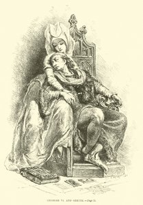 Karl VI und Odette von French School
