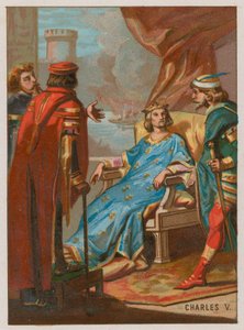 Karl V. in der Schlacht von Poitiers