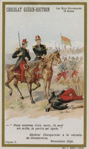 Chocolat Guerin-Boutron Sammelkarte, Historische Wörter Serie von French School