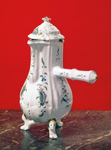 Schokoladenkanne, hergestellt von Levasque und Saladin, St. Omer von French School