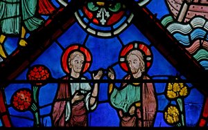 Christus beauftragt den Heiligen Thomas von French School