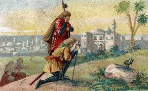 Chromolithographie des späten 19. Jahrhunderts. von French School