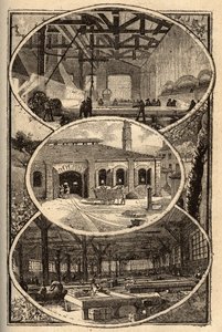 Cirey-sur-Vezouze (Meurthe-et-Moselle) - MANUFACTURE DES GLACES - Gravur in „PATRIE“ - DESCRIPTION PICTURESQUE DE LA FRANCE EN 6 VOLUMES BY LUCIEN HUARD - Ende 19. Jahrhundert
