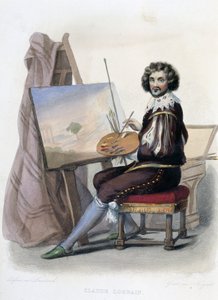 Claude Gellée genannt Lorrain (1600-1682) französischer Maler in "Le Plutarque français" von Mennechet, Paris