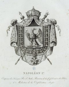 Wappen von Napoleon I. - in „Armorial General of the French Empire“ von H. Simon von French School