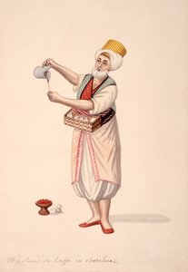 Kaffeeverkäufer, osmanische Periode, drittes Viertel des 18. Jahrhunderts von French School