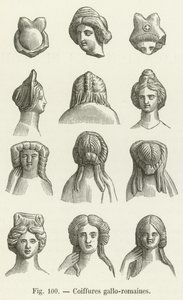 Gallorömische Frisuren von French School