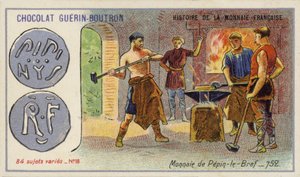 Münzen von Pippin dem Kurzen, 752