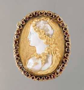 Commesso-Porträt von Prudentia, 1550-60