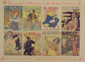 Wettbewerb für das beste Plakat zur Werbung für das französische Reinigungsmittel Bi-Borax Oriental, 1898