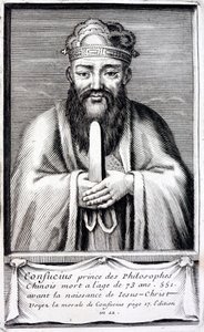 Konfuzius, antiker chinesischer Philosoph von French School