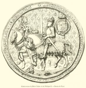 Gegensiegel von Maria Tudor und Philipp II. von French School