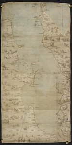 Karte des Ärmelkanals (Englische Südküste und Französische Nordküste) von Jean Rotz von French School
