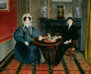 Paar beim Tee, ca. 1830 von French School