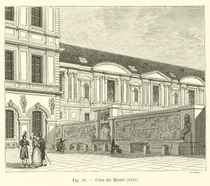 Hof des Museums, 1834