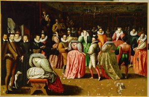 Hofball im Palais du Louvre anlässlich der Hochzeit von Anne, Herzog von Joyeuse
