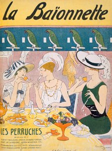 Titelillustration aus der Zeitschrift La Baionnette, 1914-18
