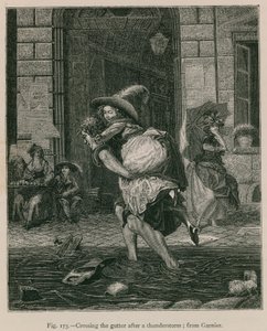 Überquerung der Rinne nach einem Gewitter (nach Garnier) von French School