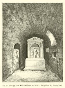 Krypta von Saint-Denis de la Chartre, genannt Gefängnis von Saint-Denis von French School