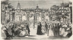Tanzsaal im Garten des Hôtel Lambert auf der Île Saint-Louis, 2 rue Saint-Louis en l