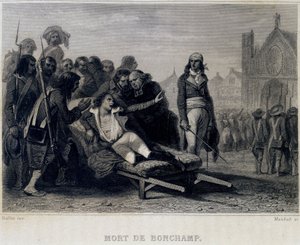 Tod von Bonchamp oder Bonchamps (1793) - in „Revolution francaise“ von Thiers von French School
