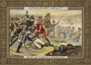 Tod von General Desaix in der Schlacht von Marengo, 1800