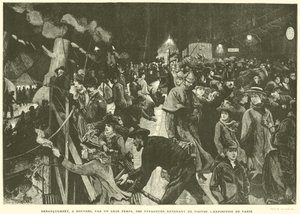 Landung in Dover bei schwerem Wetter, Rückkehr der Besucher der Pariser Ausstellung von French School