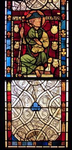 Darstellung von St. Jakobus: Grisaille aus der Kapelle des Schlosses, Rouen?