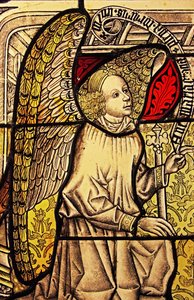 Der Engel Gabriel bei der Verkündigung, ursprünglich aus dem Oberrhein