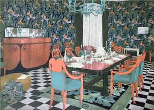 Esszimmer entworfen von Atelier Martine, 1924