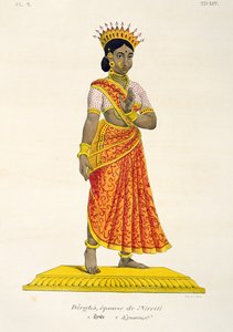 Dirgha, Frau von Nirriti, graviert von C. de Motte (1785-1836)