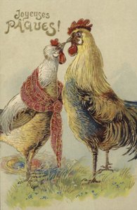 Osterkarte mit Küken