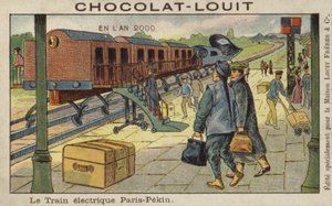 Elektrischer Zug von Paris nach Peking im Jahr 2000
