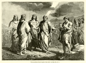 Elisa prophezeit vor Josaphat und zwei anderen Königen von French School