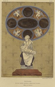 Emaillierte Keramikfiguren, Bernard Palissy zugeschrieben, 16. Jahrhundert von French School
