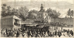 Enghien-les-Bains nach Montmorency Linie - Einweihung der Enghien-Bahn nach Montmorency, 30. Juni von French School