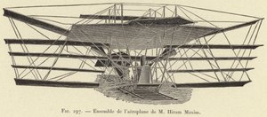 Gesamtheit des Flugzeugs von Hiram Maxim