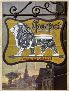 Fähnrich Peugeot, das Werkzeug der Qualität