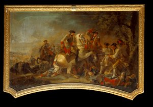 Episode des Siebenjährigen Krieges (1756-1763) zwischen Preußen und England von French School