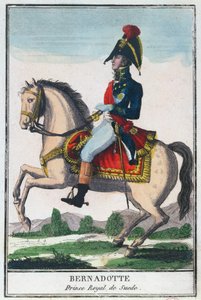 Reiterporträt von Charles Jean Baptiste Bernadotte, frühes 19. Jahrhundert